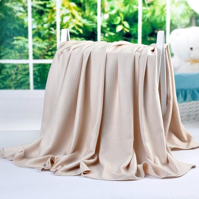 Original Bamboo Soft Summer Bedding Textured Blanket Twin Full Size Queen King