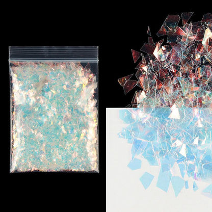 Nail Art Decor 10g Holographic Irregular Sequins Glitter Sparkly Colorful Flakes