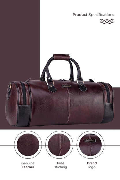 Genuine Leather Travel Duffel Bag Weekend Luggage Leather Duffle Bag