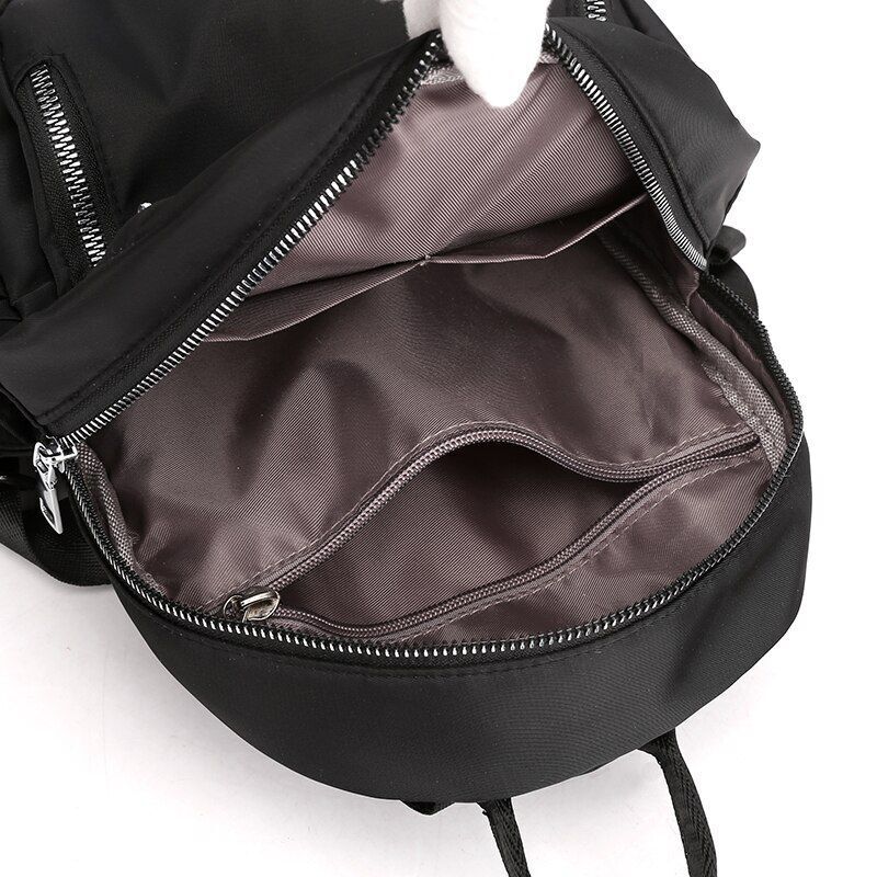 Oxford Backpack Travel Waterproof Nylon School Bag Zipper Tote Shoulder Bags 1PC