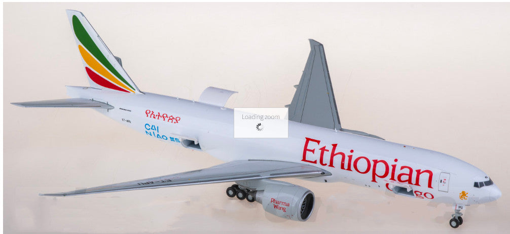 1:200 JC Wings Ethiopian Airlines B777-200LRF Diecast Aircraft Plane Model