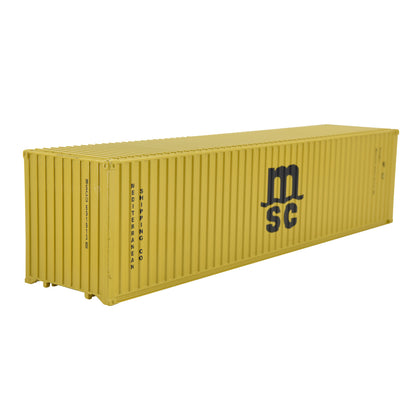 1:50 MSC 40GP Metal Shipping Container Model Toy Home Office Decoration Gift