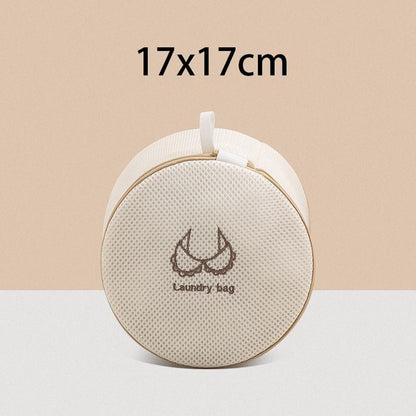 Laundry Bag Polyester Fine Mesh Embroidery Print Pouch Household Clothes Washing