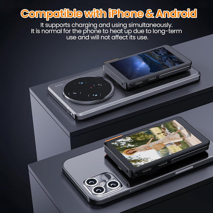 Vlog Selfie Monitor Screen with Focus and Sound, Magnetic Phone Screen for Tikto