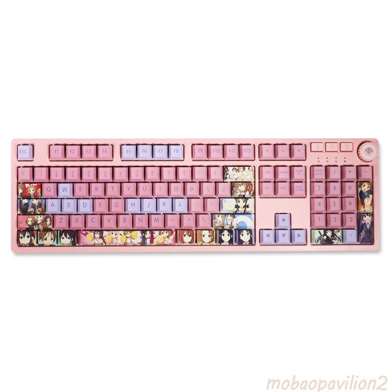 108 Keys PBT Keycap Set F/Mechanical Keyboard Fast Ship Stock Anime K-ON！