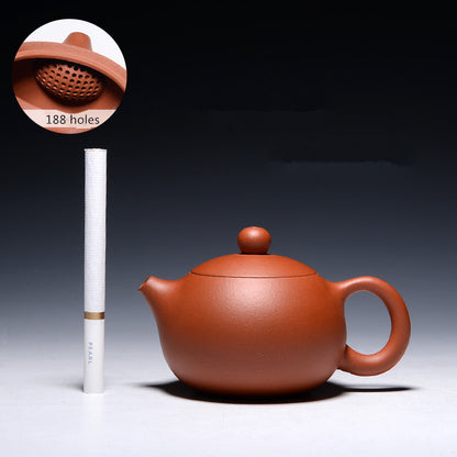 120ml Small Xishi Pot Marked 188 Holes Tea Pot Yixing Zisha Zhu Clay Pot Tea Set