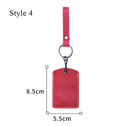 Card Holder Protective Cover Bus Card Cover ID Card Case Keychain Card Bag