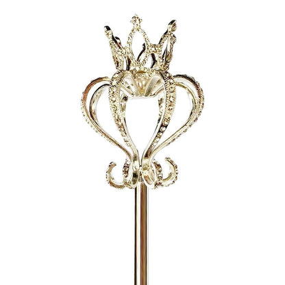 Magic Wand Rhinestone Scepter Pearl Crystal Pageant Handhelds Costume Props 53cm