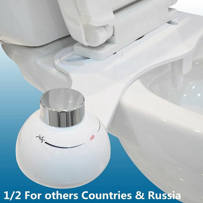 Bidet Ultra Thin Non Electric Toilet Seat Dual Nozzle Bidet Sprayer Fresh Water