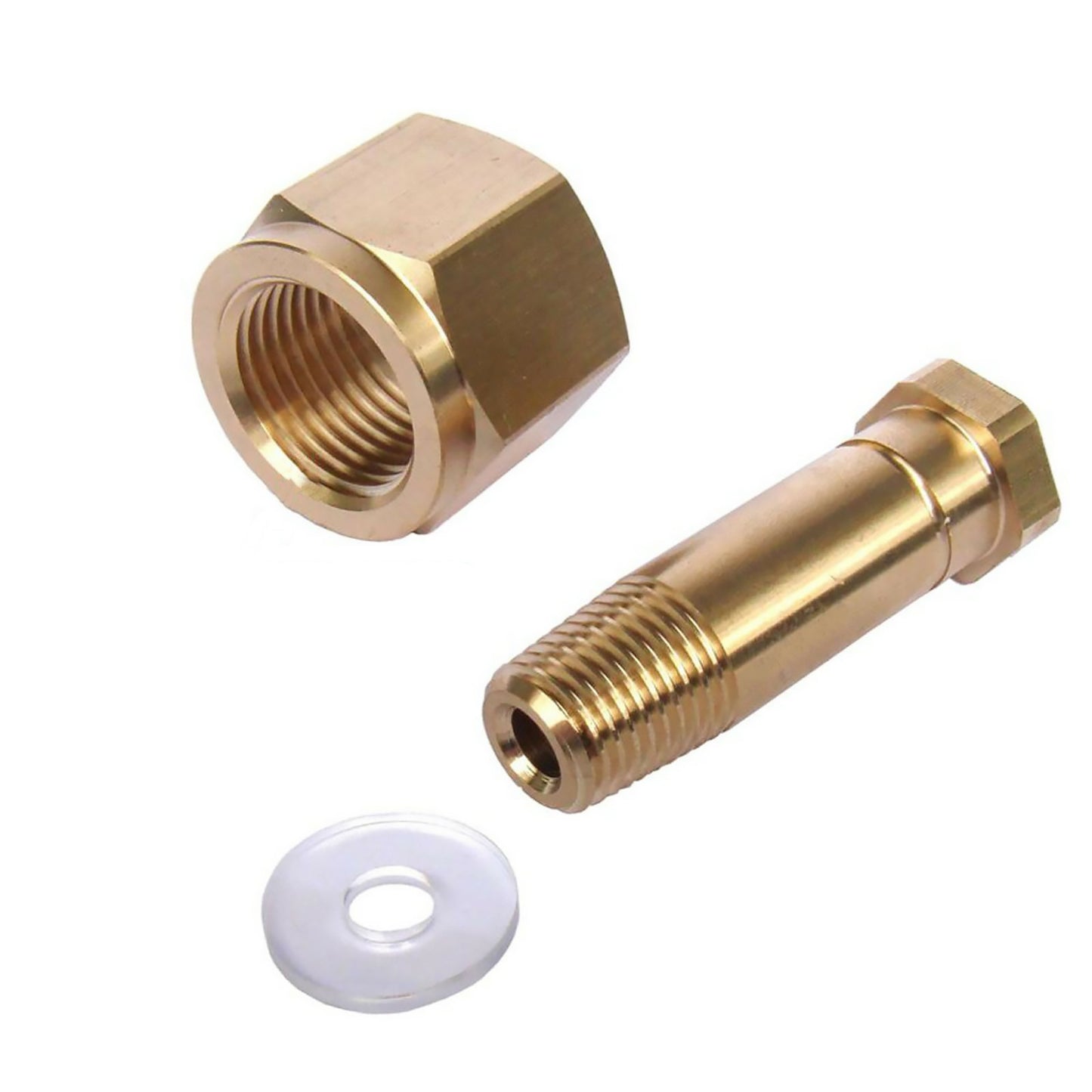 DIN 477/W21.8 Hex Nut &Nipple with Washer Carbon Dioxide Regulator Hardware Tool