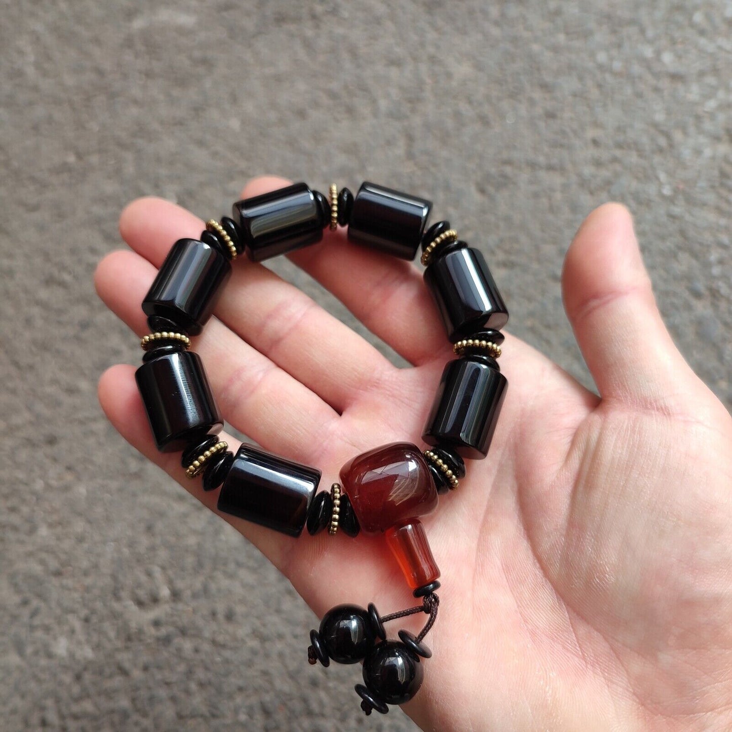 vintage real stone jade bangle bracelet beaded for men matching male ring gift