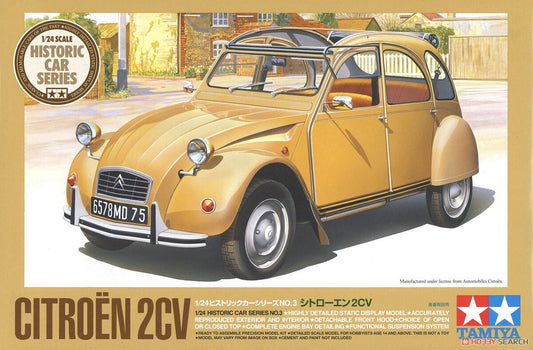 TAMIYA TA25415 1/24 Scale Citroen 2CV (Model Car) Model Kit