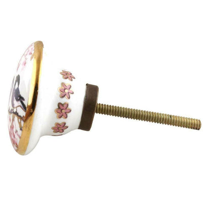 Set of 10 Birds Ceramic Drawer Cabinet Knobs Wardrobe Pulls