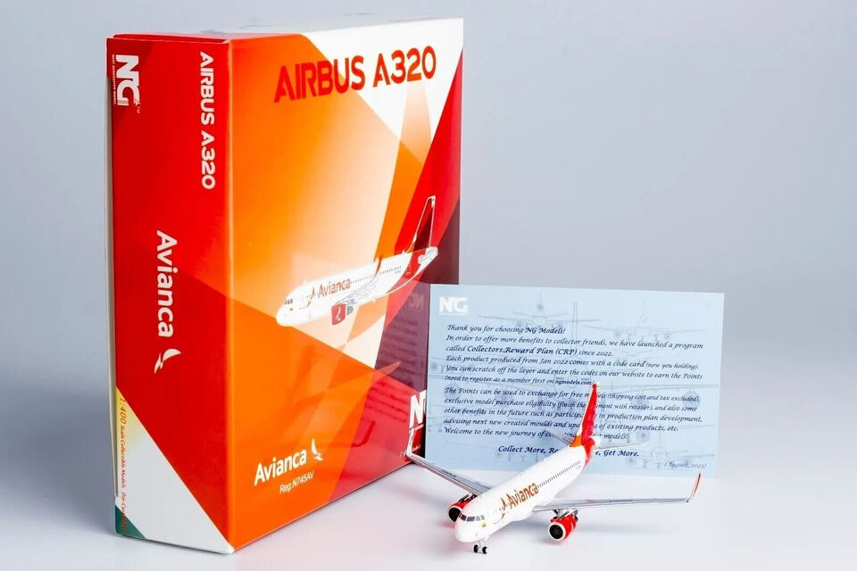 1:400 NG Model Avianca AIRBUS A320 Passenger Airplane Diecast Aircraft Model