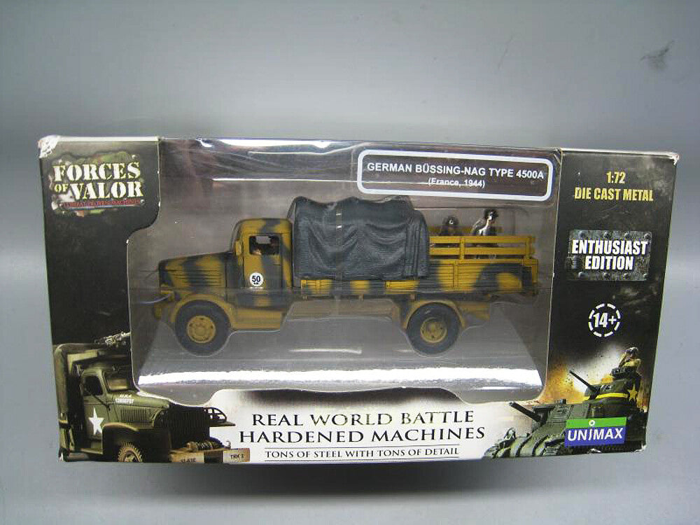 GERMAN bussing NAG 4500A 1/72 DIECAST MODEL FINISHED TANK FOV