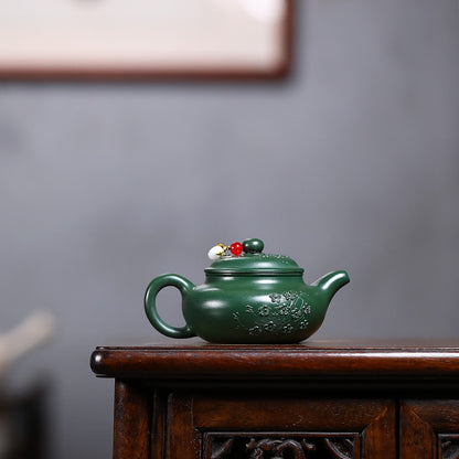 Handmade Tea Pot Marked Chinese Real Yixing Zisha Purple Clay Master Pot 180ml