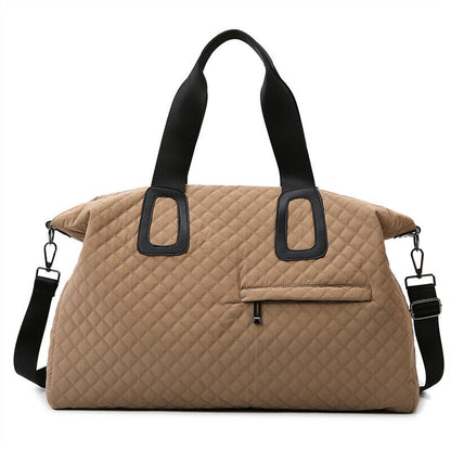 Women Big Capacity Quilted Yoga Sport Handbag Fitness Bag Travel Crossbody Bags