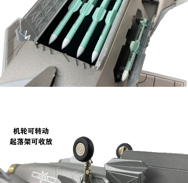 1:48 48CM J-20 Stealth Fighter Plane Aircraft Diecast Aviation Airplane Model