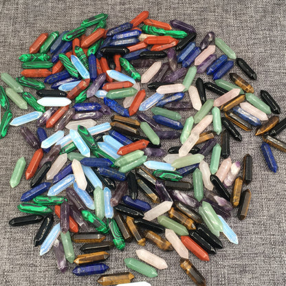 A Lot Natural Obelisk Quartz Crystal Wand Double Point Wholesale Reiki Healing