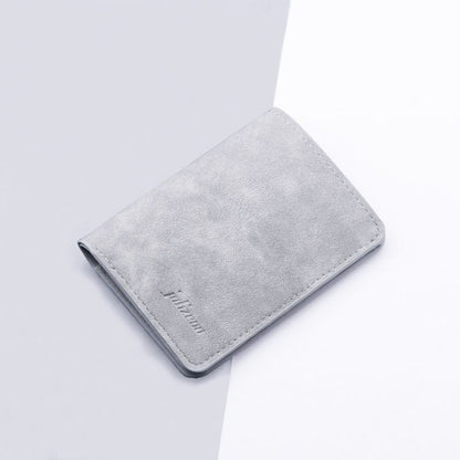 Card Holder Short Wallet Synthetic Leather Coin Purse Money Pouch Storage Bags