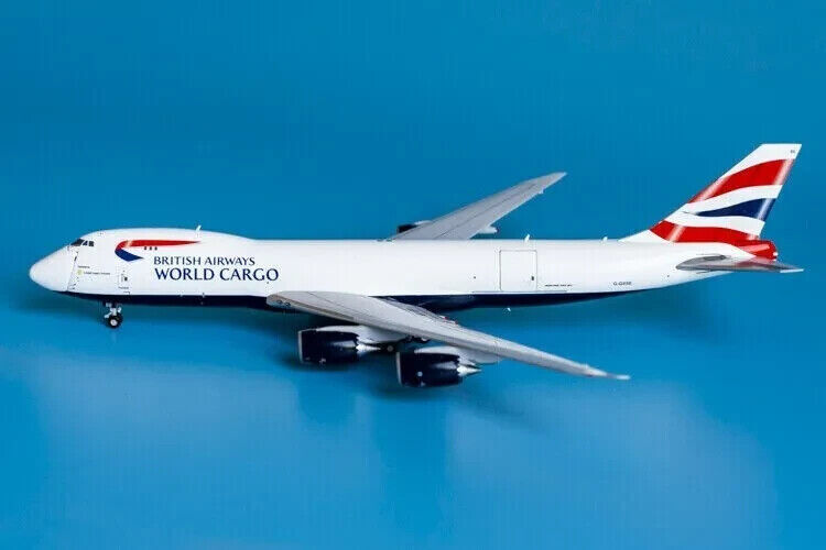 1:400 JC Wings BRITISH AIRWAYS WORLD CARGO BOEING 747-8F Aircraft Diecast Model