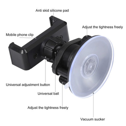 Universal 360 Degree Adjustable Suction Cup Clamp Smartphone Holder Bracket