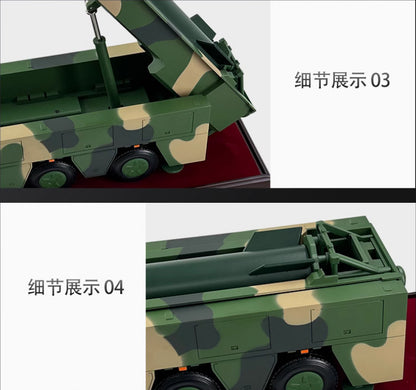 1:30 52CM DF-17 Strategic Guided Missile Launcher Truck Diecast Military Model
