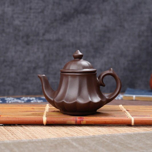 Handcarved Purple Clay Teapot 120Cc Combined with Diamond Teapot