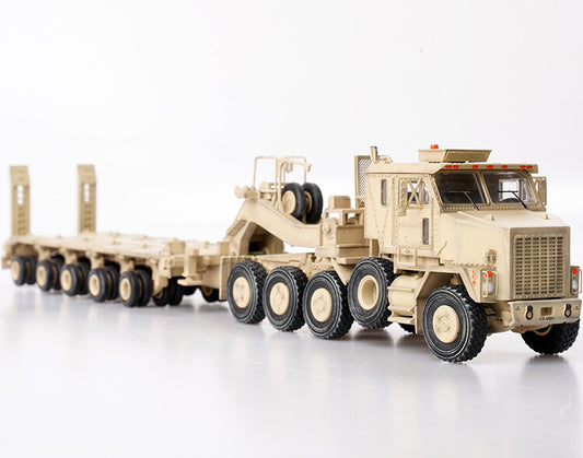 1:72 American Oshkosh M1070 Heavy Transporter Desert Camouflage Model Collection