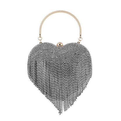 Rhinestone Evening Bag Clutch Womens Diamond Banquet Clutch Wedding Bridal Prom