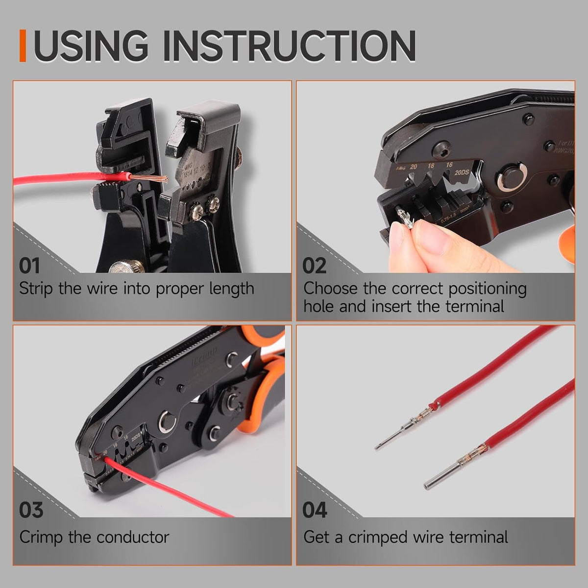 IWISS Ratchet Deutsch Crimp Tool for DT Connector Deutsch Open Barrel Terminal