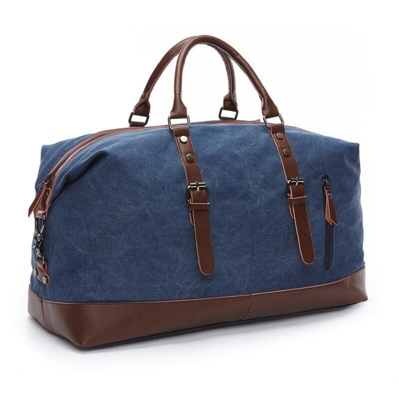 Carry on Luggage Bags Men's Canvas Travel Bags Suitcase Tote Weekend Overnight