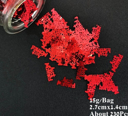 Confetti 15g Church Wedding Golden Pigeon Sequin Cross Bible Table Scatter Decor