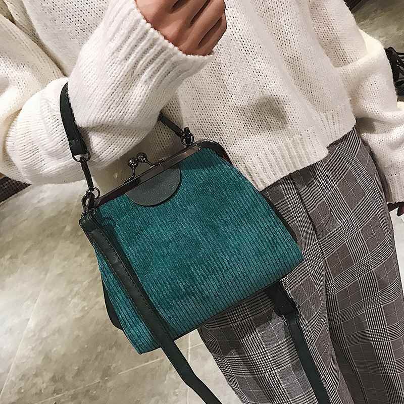 Vintage Clip Shell Handbag Shoulder Bag Luxury Crossbody Small Purse 19*17*8 CM