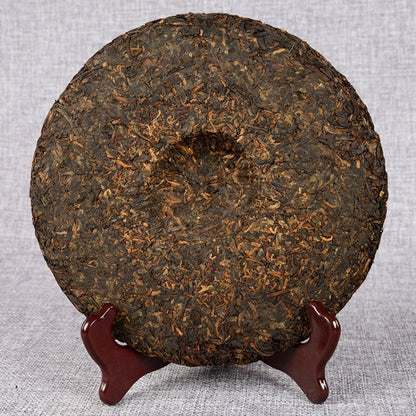357g Pu Erh Tea Cake Pu'er Tea Ripe Tea Ban Zhang Jinya Yunnan Qizi Cake Tea