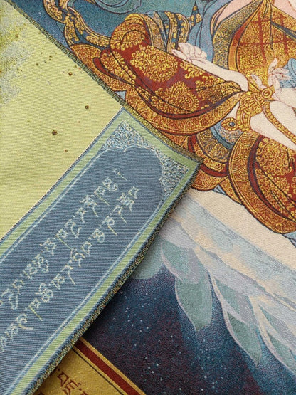 36"Tibet Tibetan Cloth Silk Buddhism Vajrasattva Mahasattva Tangka Thangka Mural