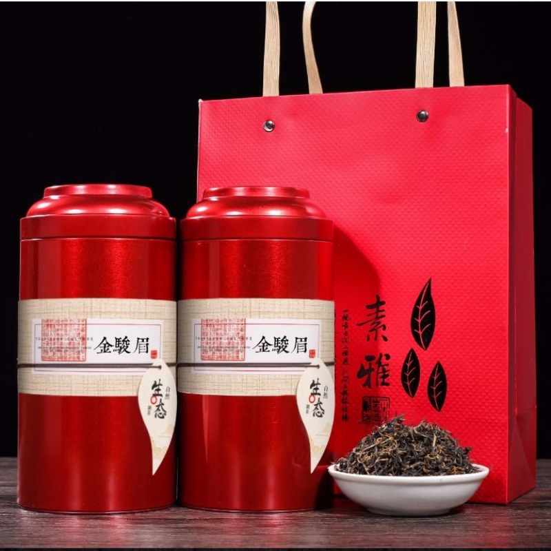 500g Golden Eyebrow Organic Wuyi Black Tea NewJin Jun Mei Jinjunmei