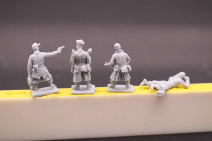 Unassembled1/72 Resin figure model WWII German Airborne 15pcs Soldiers kit