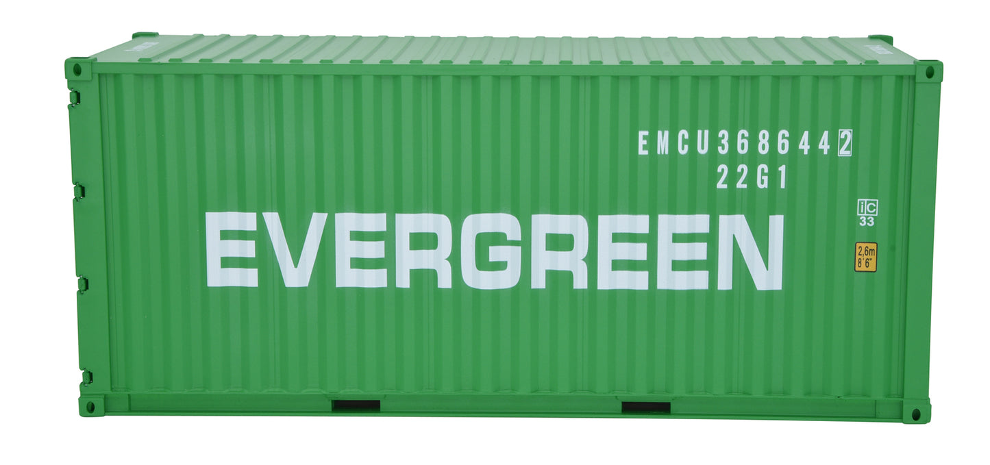 1:20 EVERGREEN Shipping Container Model ABS Resin & Wood