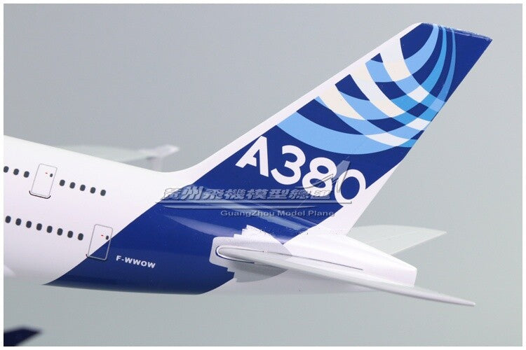 45CM 1:160 AIRBUS A380 F-WWOW Passenger Airplane Resin Aircraft Plane Model