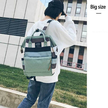 Canvas Laptop Backpacks Schoolbag School Travel Bags Polyester Softback 20-35 L