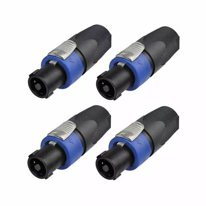 4Pcs NL4FC Speaker 4 Pole Cable Plug Connector for Audio Speaker Repair Parts