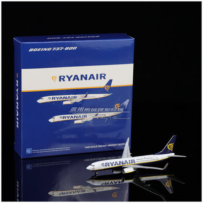 1:400 JC Wings RYANAIR Boeing 737-800 Passenger Airplane Diecast Aircraft Model