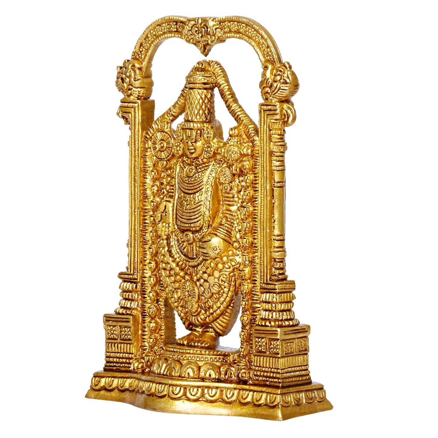 Hindu God Brass Lord Tirupati Balaji Venkateshwara Statute Idol Figurines