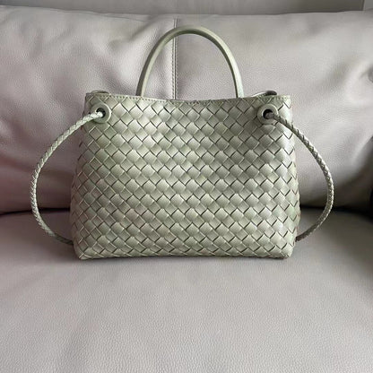 Rope Buckle Braided Tote Bag One Shoulder Portable Cross-body Women's Bag