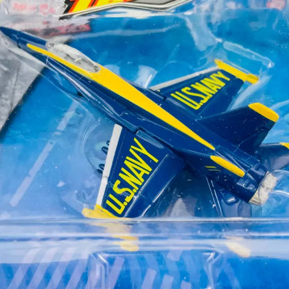 Alloy 1:64 Navy Blue Angels F/A-18 Hornet Fighter Jet Die Cast Model Toy