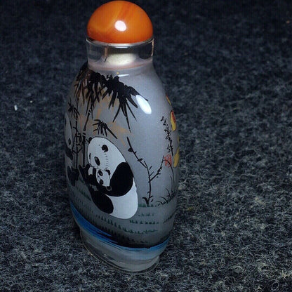 Ancient Chinese handmade interior painting ancient glazed snuff bottle