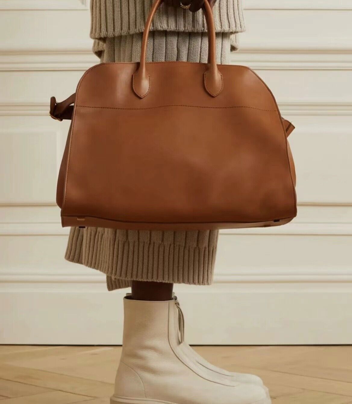 Handbag Cowhide High-Capacity Commuter Bag