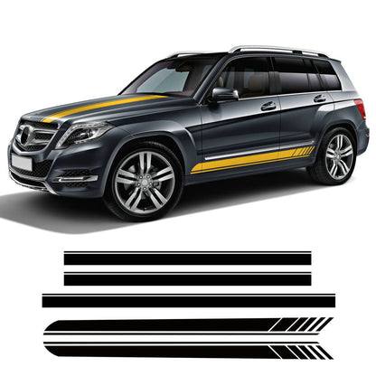 Racing Stripe Side Vinyl Decal For Mercedes Benz W164 GLE GLK Class Car Sticker