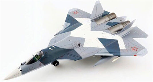 for HM Su-57 Felon Blue 054，Russian Air Force,Jan 2013 1/72 DIECAST Plane Model